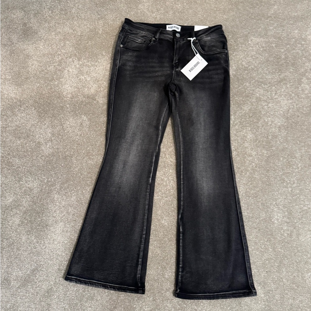 NWT Stylish Black Flare Jeans